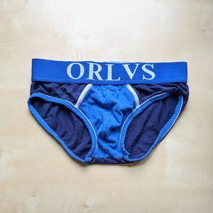 Blue Low Rise Cotton Briefs